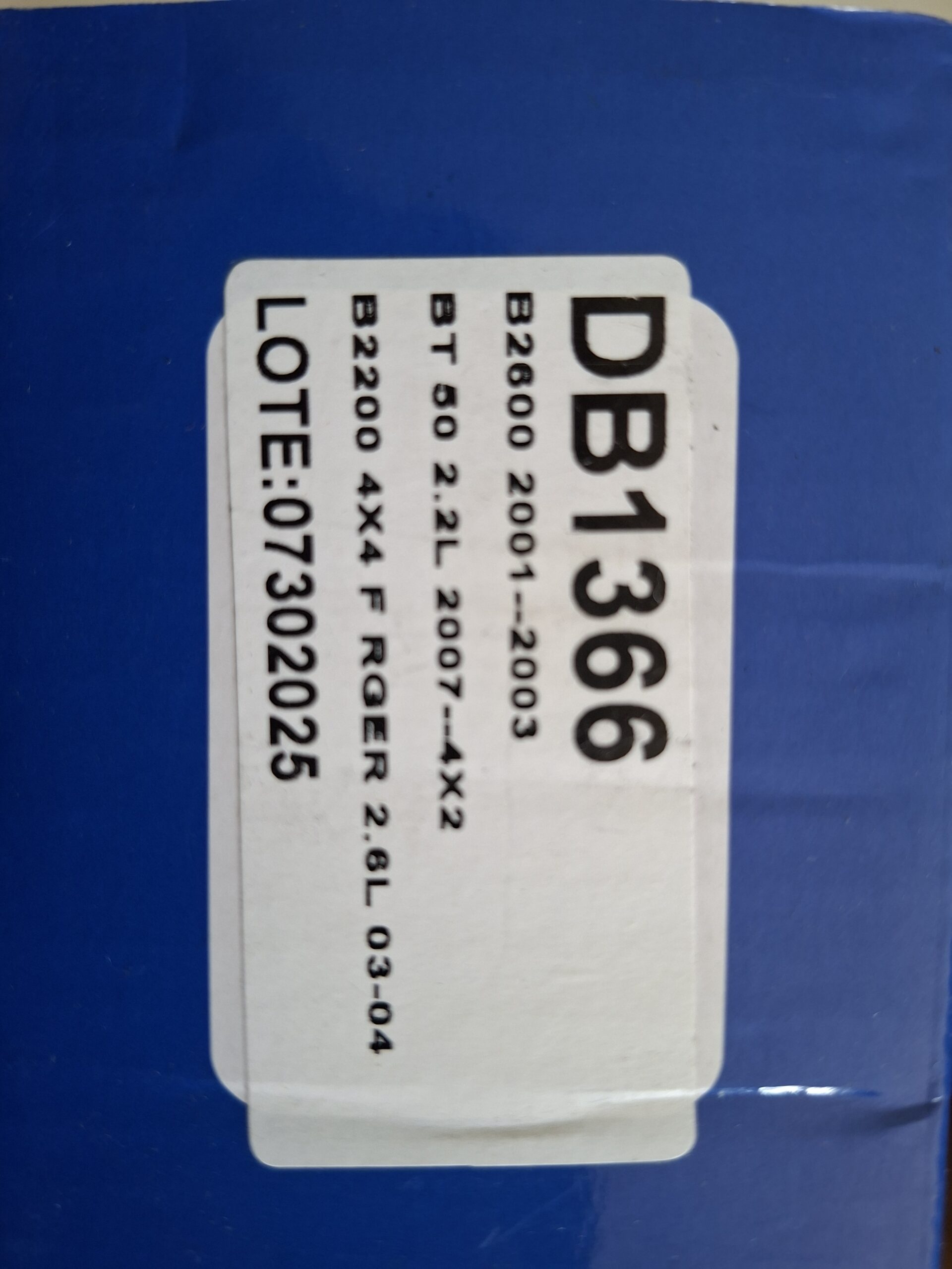 MAZDA B2600 2001--2003/BT50 2,2L 2007---/4X2B22004*4-DLB--MD168/DB1366 - Image 3